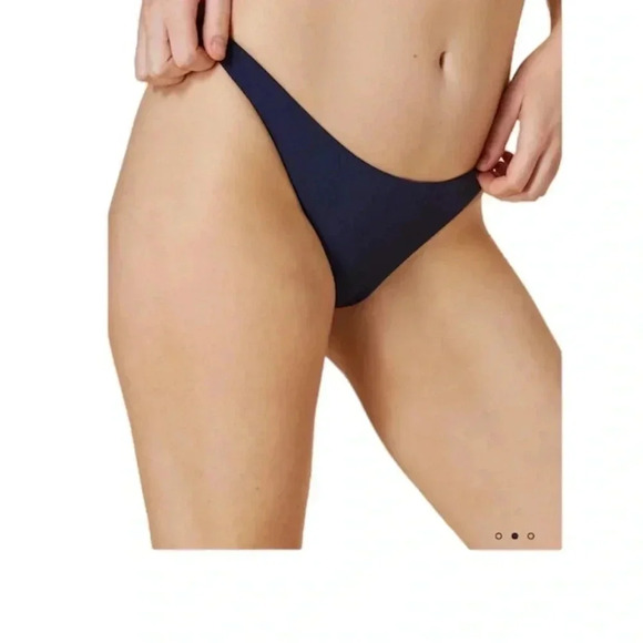 NWT Andie Navy Cheeky Bottoms Swim, Size Extra Small - Picture 1 of 8